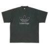 BALENCIAGA ADIDAS T-SHIRT OVERSIZED IN GREEN - BAS018