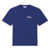 BALENCIAGA MEN'S POLITICAL CAMPAIGN T-SHIRT LARGE FIT IN PACIFIC BLUE - BAS003
