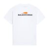 BALENCIAGA MEN'S YEAR OF THE TIGER T-SHIRT MEDIUM FIT IN WHITE - BAS001