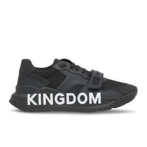 BURBERRY BLACK KINGDOM PRINT SNEAKERS - BBR030