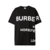 BURBERRY HORSEFERRY PRINT COTTON OVERSIZED T-SHIRT - BRS001
