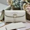 DIOR BOBBY EAST-WEST POUCH WITH CHAIN LATTE SMOOTH CALFSKIN - DOB099