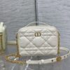 DIOR CARO BOX BAG LATTE QUILTED MACROCANNAGE CALFSKIN - DOB073