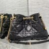 DIOR MEDIUM DIOR AMMI BAG BLACK SUPPLE MACROCANNAGE LAMBSKIN - DOB031