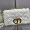 DIOR MEDIUM DIOR CARO BAG IVORY SUPPLE CANNAGE CALFSKIN - DOB107