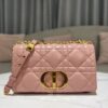 DIOR MEDIUM DIOR CARO BAG ROSE DES VENTS QUILTED MACROCANNAGE CALFSKIN - DOB063