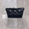 DIOR MEDIUM DIORTRAVEL NOMAD POUCH BLACK MACROCANNAGE CALFSKIN - DOB078