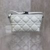 DIOR MEDIUM DIORTRAVEL NOMAD POUCH WHITE MACROCANNAGE CALFSKIN - DOB079