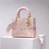 DIOR MEDIUM LADY D-LITE PINK BAG - DOB011