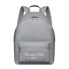 DIOR RIDER BACKPACK GRAY GRAINED CALFSKIN WTIH "CHRISTIAN DIOR 1947" SIGNATURE - DIO023
