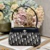 DIOR SMALL DIOR KEY BAG BLUE OBLIQUE JACQUARD - DOB022