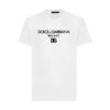 DOLCE & GABBANA COTTON T-SHIRT WITH DG EMBROIDERY - DT002