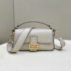 FENDI BAGUETTE CAMELLIA SELLERIA BAG WITH OVERSIZE TOPSTITCHING - F027