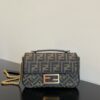 FENDI BAGUETTE CHAIN MIDI JACQUARD FF FABRIC BAG - F002