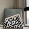 FENDI FIRST MIDI TWO TONE NAPPA LEATHER FENDI BY MARC JACOBS BAG - F044