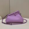 FENDI FIRST SMALL PURPLE LEATHER BAG - F048