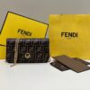 FENDI WALLET ON CHAIN WITH POUCHES BROWN LEATHER MINI BAG - F056