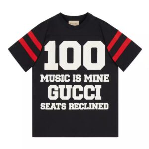 GUCCI 100 COTTON T-SHIRT IN BLACK - GGS033