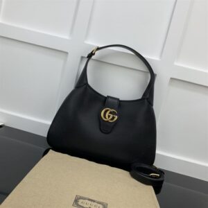 GUCCI APHRODITE MEDIUM SHOULDER BAG IN BLACK LEATHER - GB47