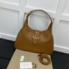 GUCCI APHRODITE MEDIUM SHOULDER BAG IN BROWN LEATHER - GB44