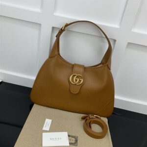 GUCCI APHRODITE MEDIUM SHOULDER BAG IN BROWN LEATHER - GB44