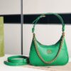 GUCCI APHRODITE SMALL SHOULDER BAG IN GREEN LEATHER - GB43