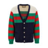 GUCCI COTTON AND WOOL BLEND CARDIGAN - GCK034
