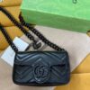 GUCCI GG MARMONT BELT BAG IN BLACK LEATHER - GB65