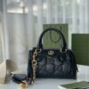 GUCCI GG MATELASSE MINI BAG IN BLACK LEATHER - GB69