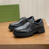 GUCCI GG SUPREME LACE-UP LOAFERS - GL029