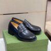 GUCCI LEATHER LOAFER IN BLACK - GL048