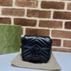 GUCCI MARMONT BELT BAG IN BLACK LEATHER - GB17