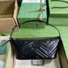 GUCCI MARMONT SHOULDER BAG IN BLACK LEATHER - GB16