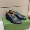 GUCCI MEN'S BLACK HA HA HA LOAFER WITH INTERLOCKING G - GL049