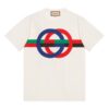 GUCCI ROUND GG PRINT COTTON T-SHIRT - GGS040