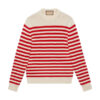 GUCCI STRIPED COTTON-WOOL KNITTED JUMPER - GCK047
