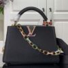 LOUIS VUITTON CAPUCINES BB BLACK - LW101