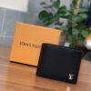 LOUIS VUITTON MEN'S BLACK LEATHER WALLET - WLV001