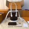 LOUIS VUITTON NANO BUCKET BROWN WHITE - LW134