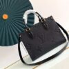 LOUIS VUITTON ONTHEGO PM BLACK MONOGRAM EMPREINTE - LW033