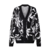 LOUIS VUITTON THISTLE JACQUARD CARDIGAN - LVH049