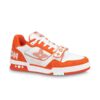 LOUIS VUITTON TRAINER MONOGRAM DENIM ORANGE - LVS012