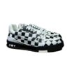 LOUIS VUITTON TRAINER SNEAKER BLACK WHITE DAMIER - LVS046