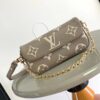 LOUIS VUITTON WALLET ON CHAIN IVY BICOLOR MONOGRAM EMPREINTE LEATHER - LW038