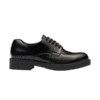 PRADA MONOLITH BRUSHED LEATHER DERBY SHOES - PRS038