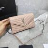 YSL CASSANDRE MATELASSÉ CHAIN WALLET IN GRAIN DE POUDRE EMBOSSED LEATHER - YB031