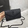 YSL MONOGRAMME CHAIN WALLET BLACK BAG - YB032