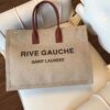 YSL RIVE GAUCHE CANVAS TOTE BEIGE BAG - YB025