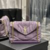 YSL SMALL PUFFER PURPLE BAG - YB057
