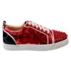 Christian Louboutin Fun Louis Junior Spikes Red Patent Leather Sneaker